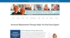 Desktop Screenshot of naturalhormonereplacementclinicsofcolorado.com