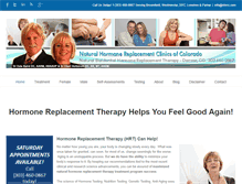 Tablet Screenshot of naturalhormonereplacementclinicsofcolorado.com